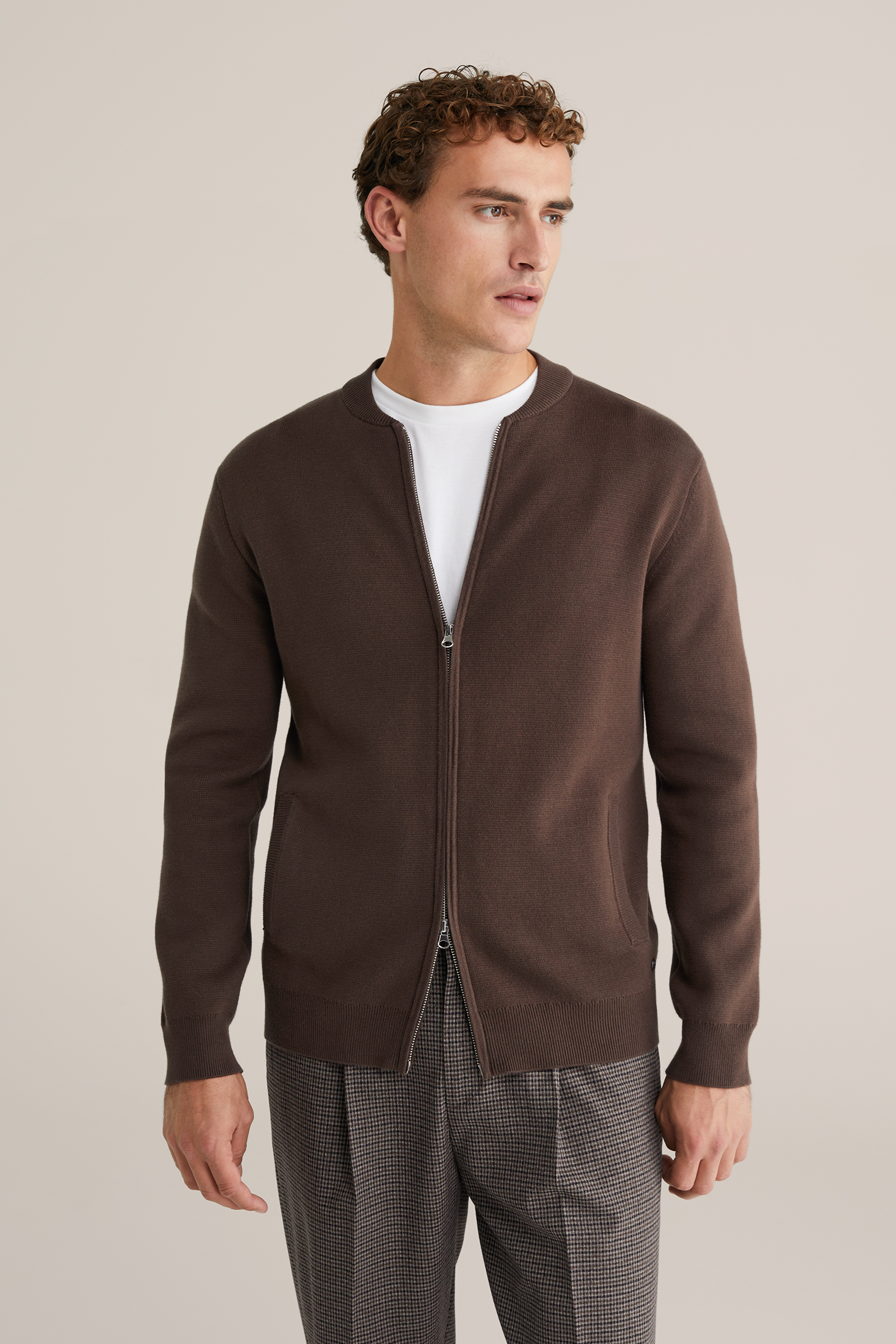 Heren regular fit bombervest