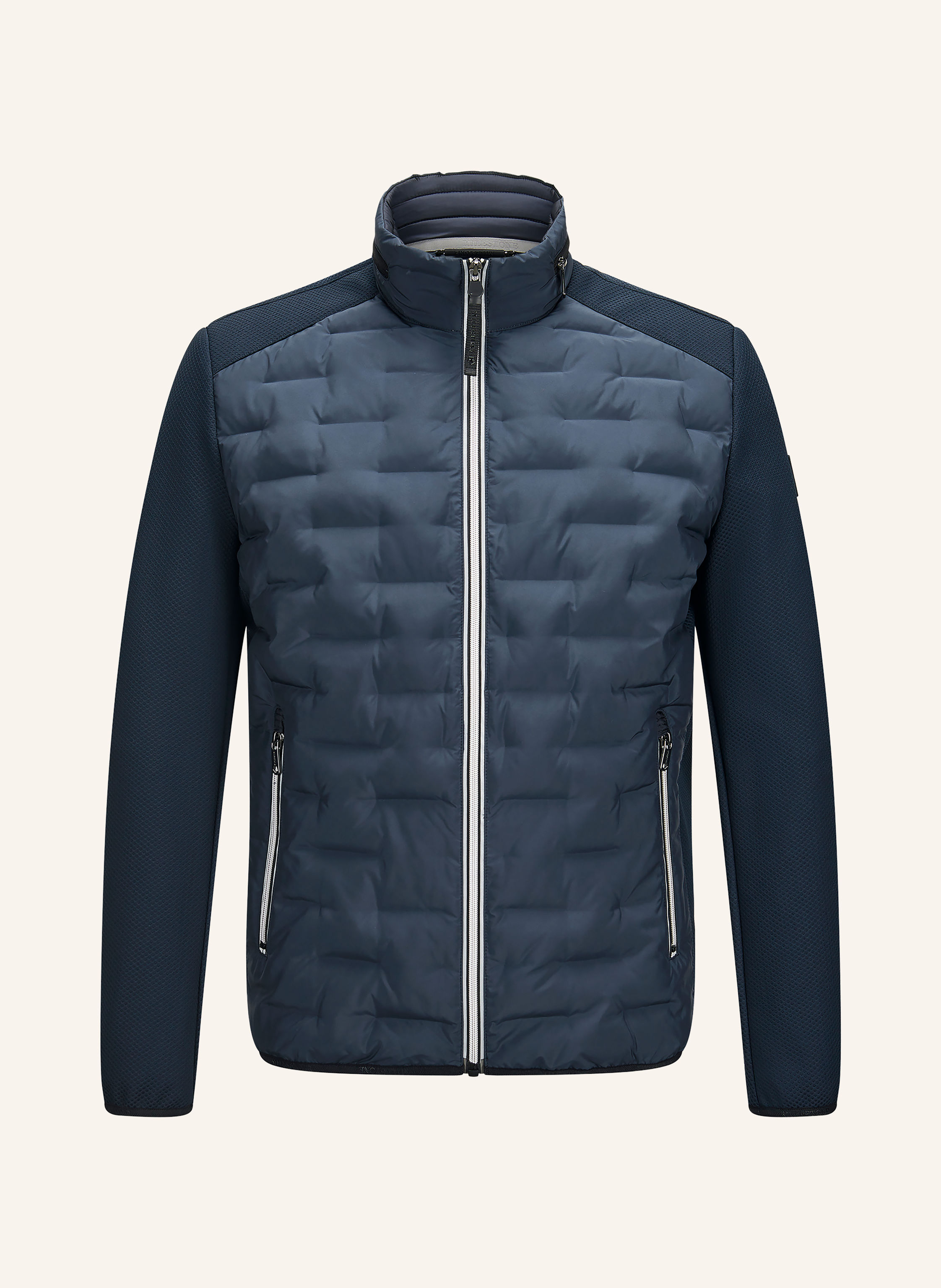 MILESTONE Steppjacke MSNERANO aus Leder mit abnehmbarer Kapuze