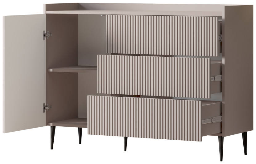 Komoda z szufladami do salonu 126 cm ASPERO