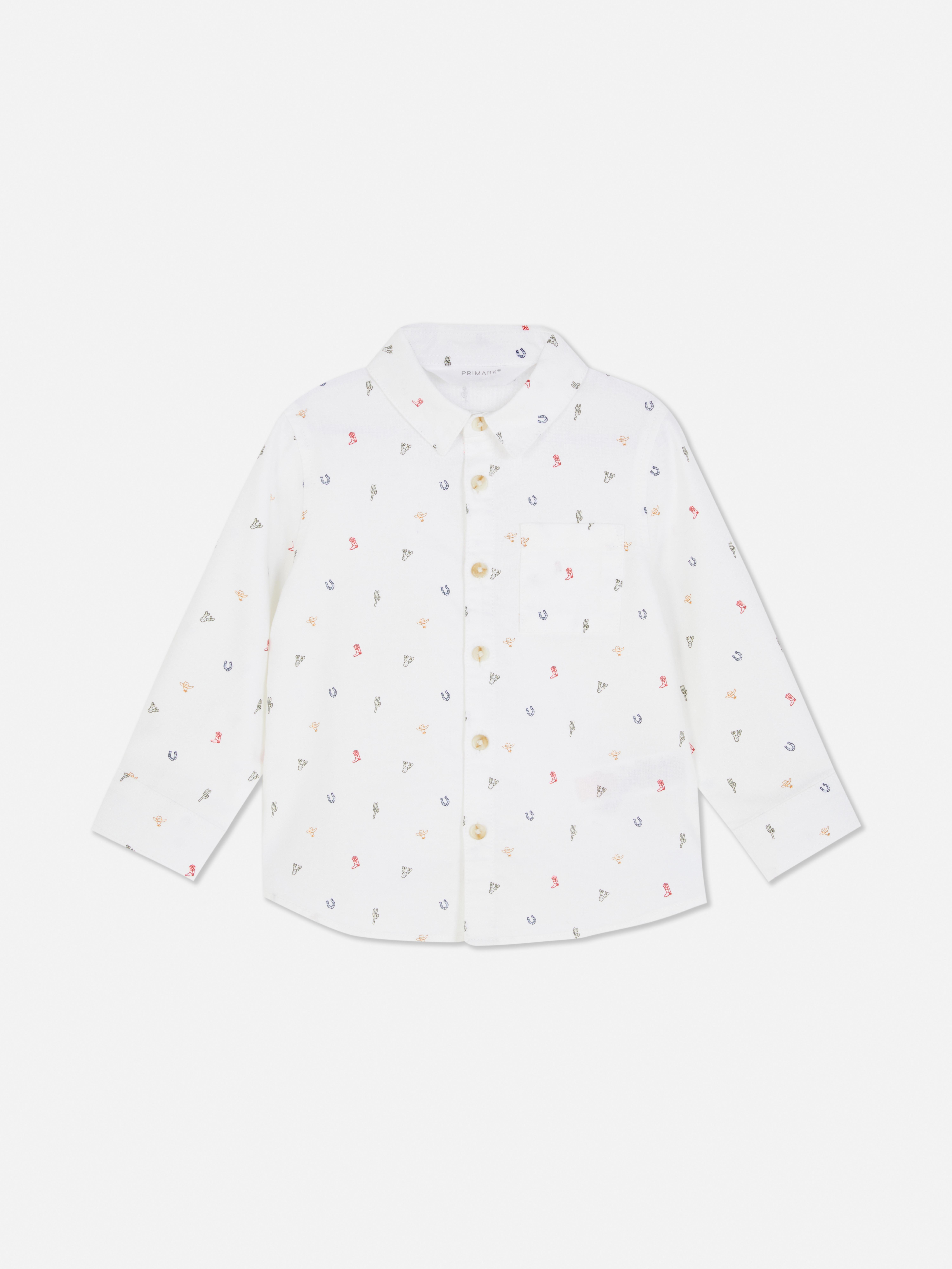 0-36mths | Printed Oxford Shirt