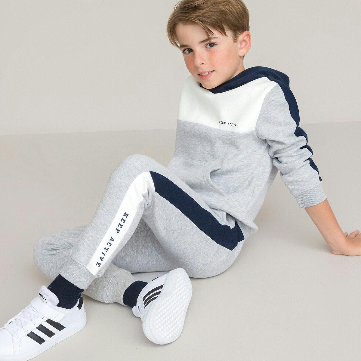 Ensemble sweat + pantalon de jogging en molleton