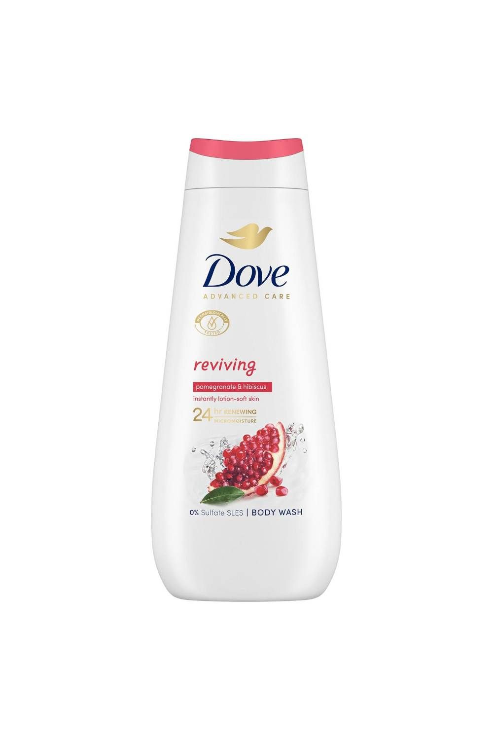 Dove Body Wash' Reviving for 24Hrs Renewing Micromoisture, 3x 400ml