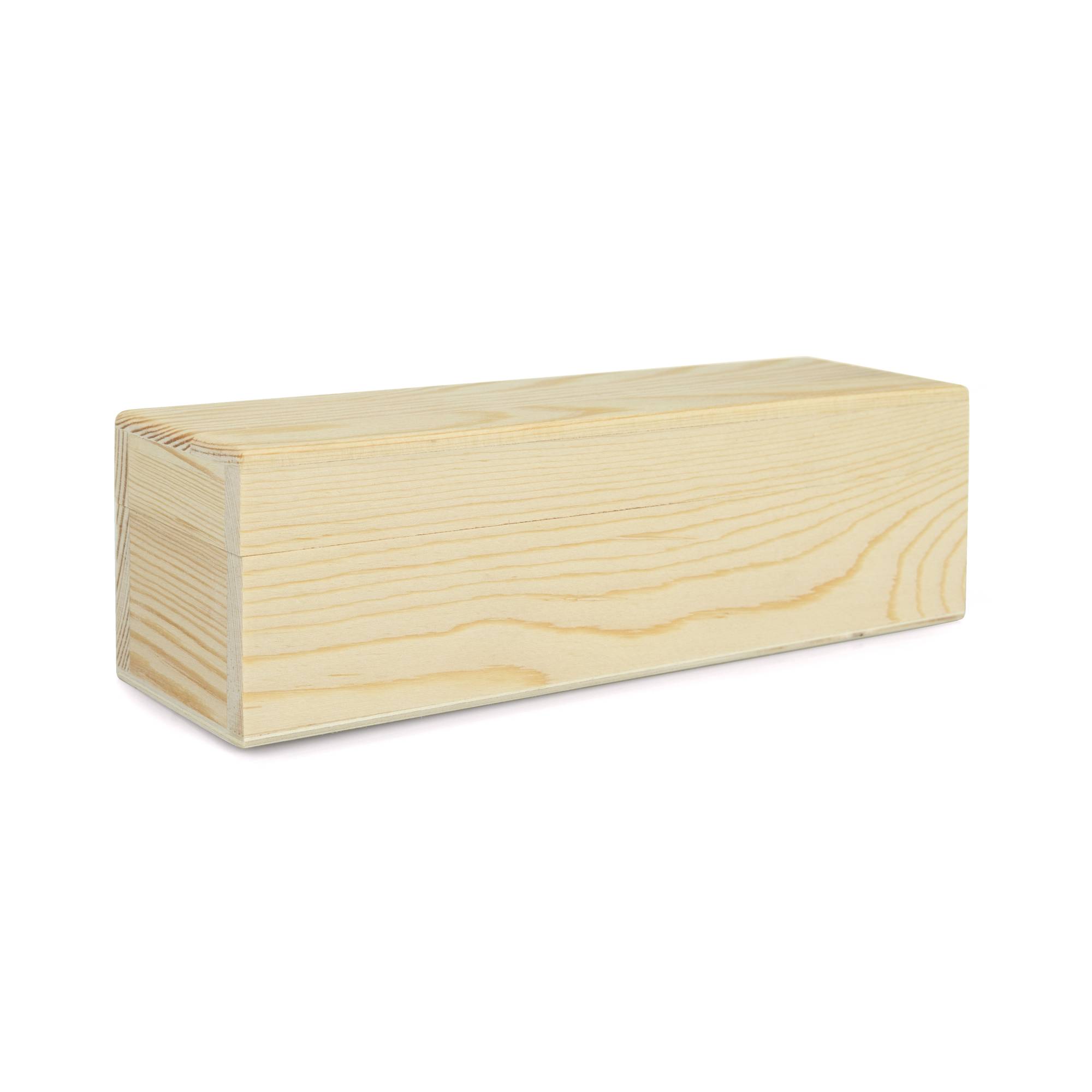 Wooden Oblong Box 20cm x 6cm x 6cm