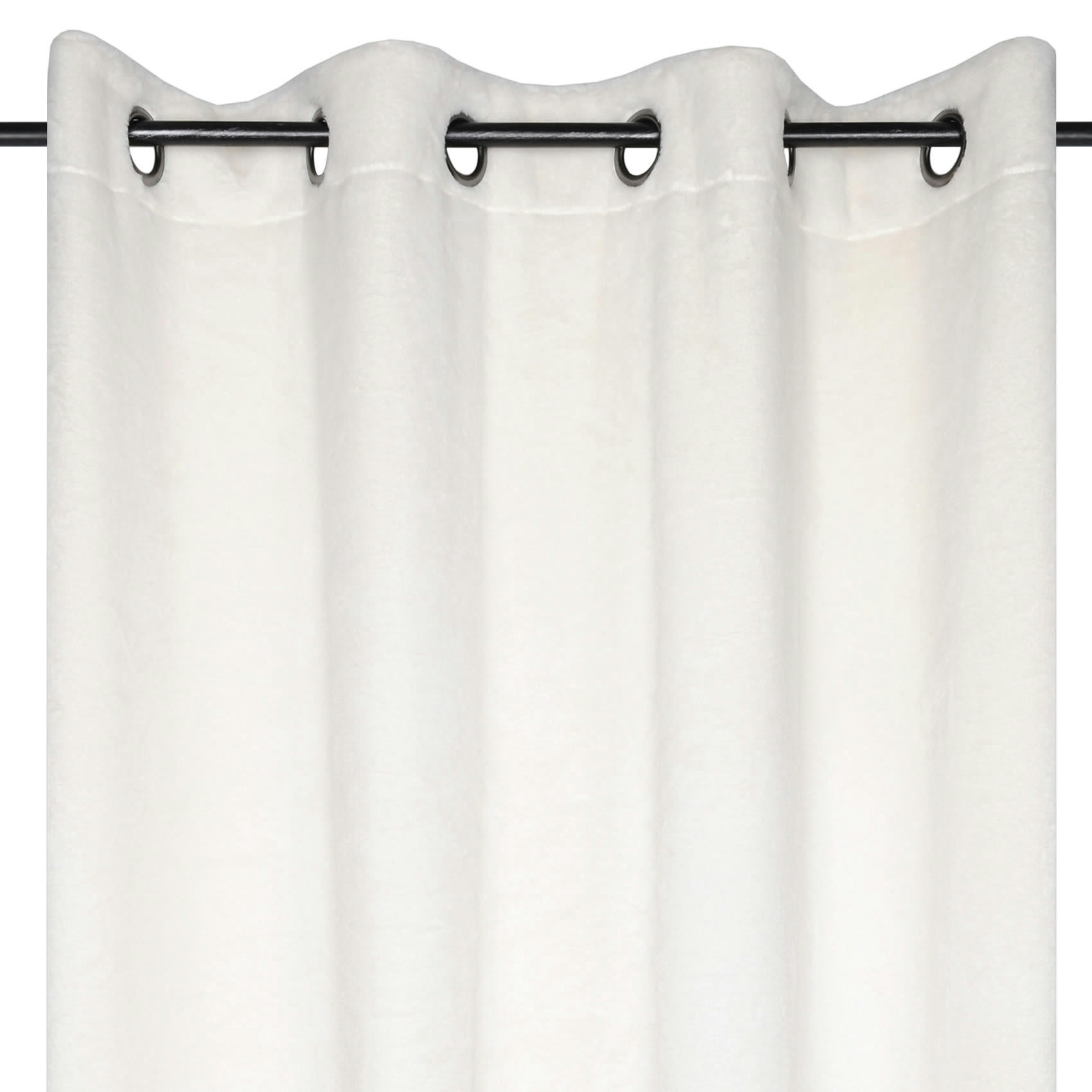 - Rideau cocooning en fausse fourrure