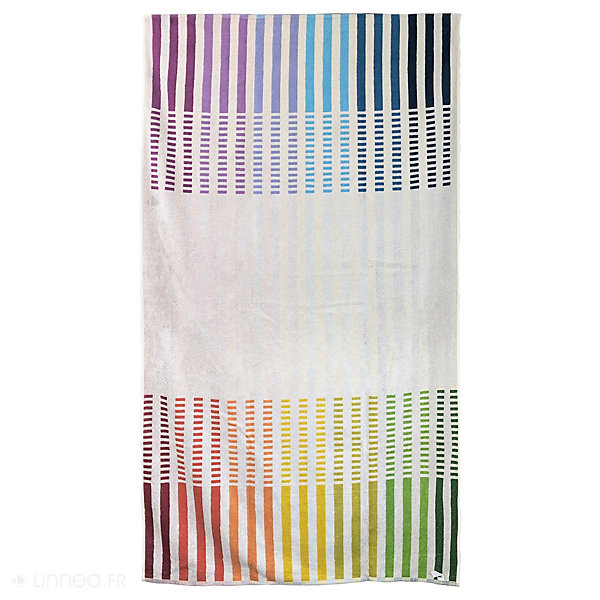 Drap de plage 100x180 cm pur coton collection CIRELLA multicolore