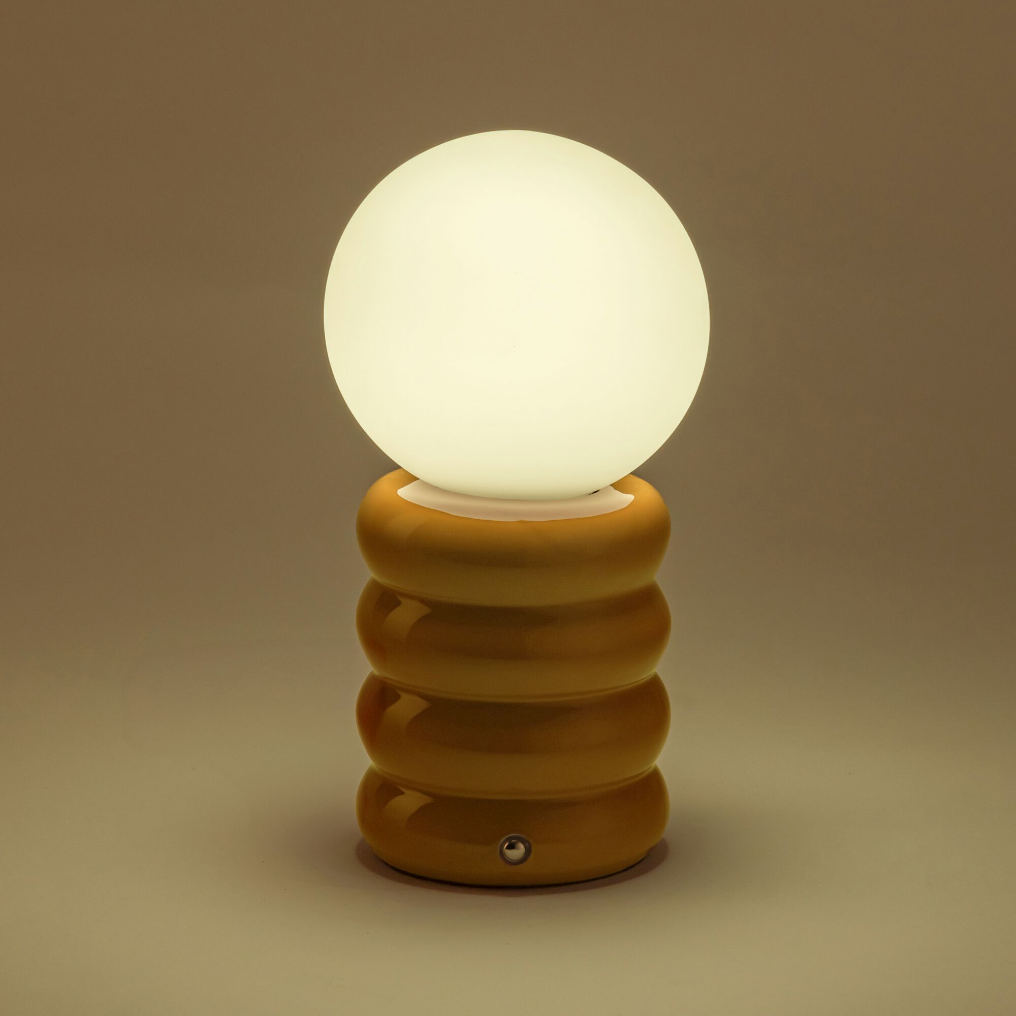 URANIA - Lampe à poser en céramique - jaune argan
