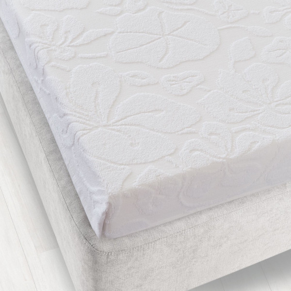 Prześcieradło frotte bez gumki 150x205 ekri Tulipan Zwoltex