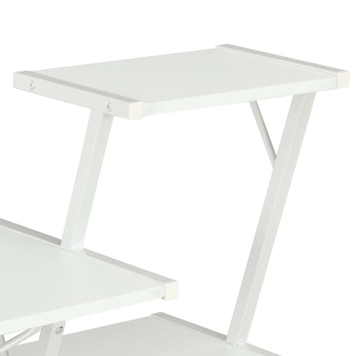 NNEVL Desk with Shelf White 116x50x93 cm