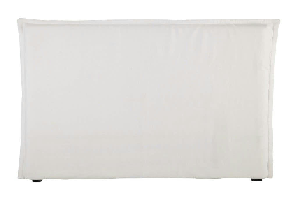Morphée - Housse de tête de lit 180 en lin lavé blanche