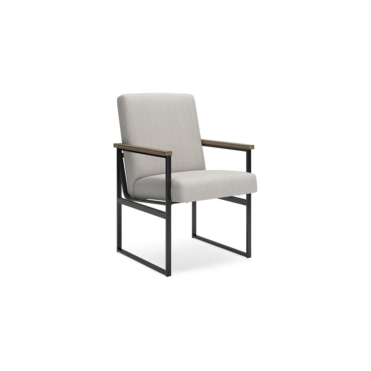 Signature Design by Ashley Montia Light Gray/Brown Home Office Desk Chair - 20.5 W x 24 D x 34.25 H