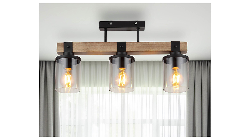 Lampa sufitowa Lila 3-punktowa metalowa czarna