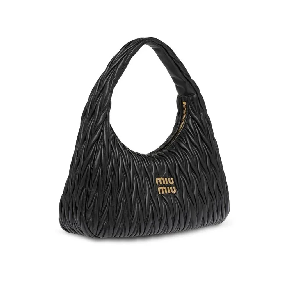 MIU MIU Wander matelassé hobo bag Mini&Small