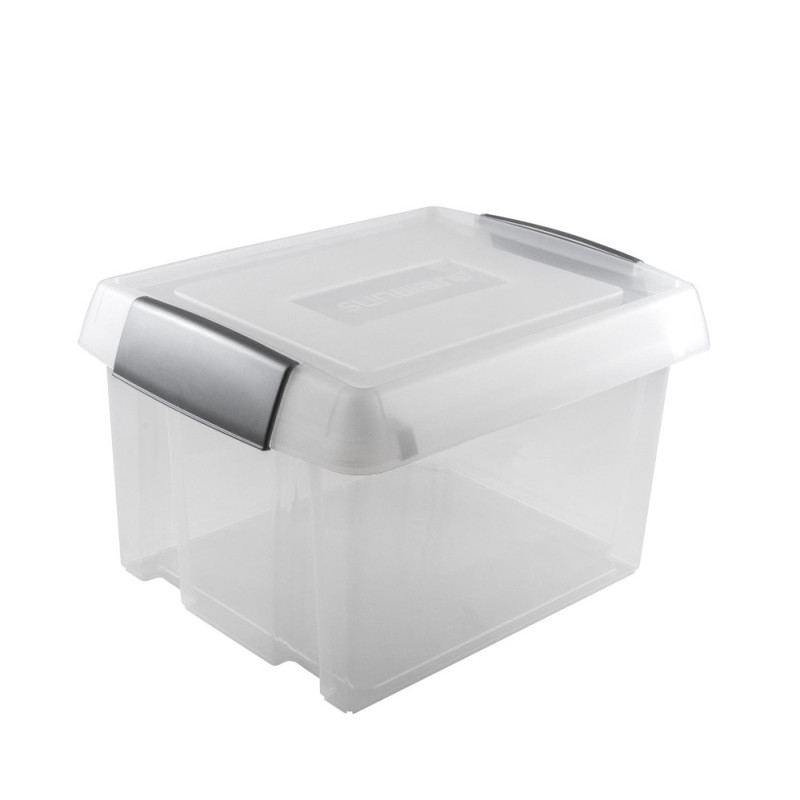 Box de rangement avec strips Nesta transparent 37 L SUNWARE