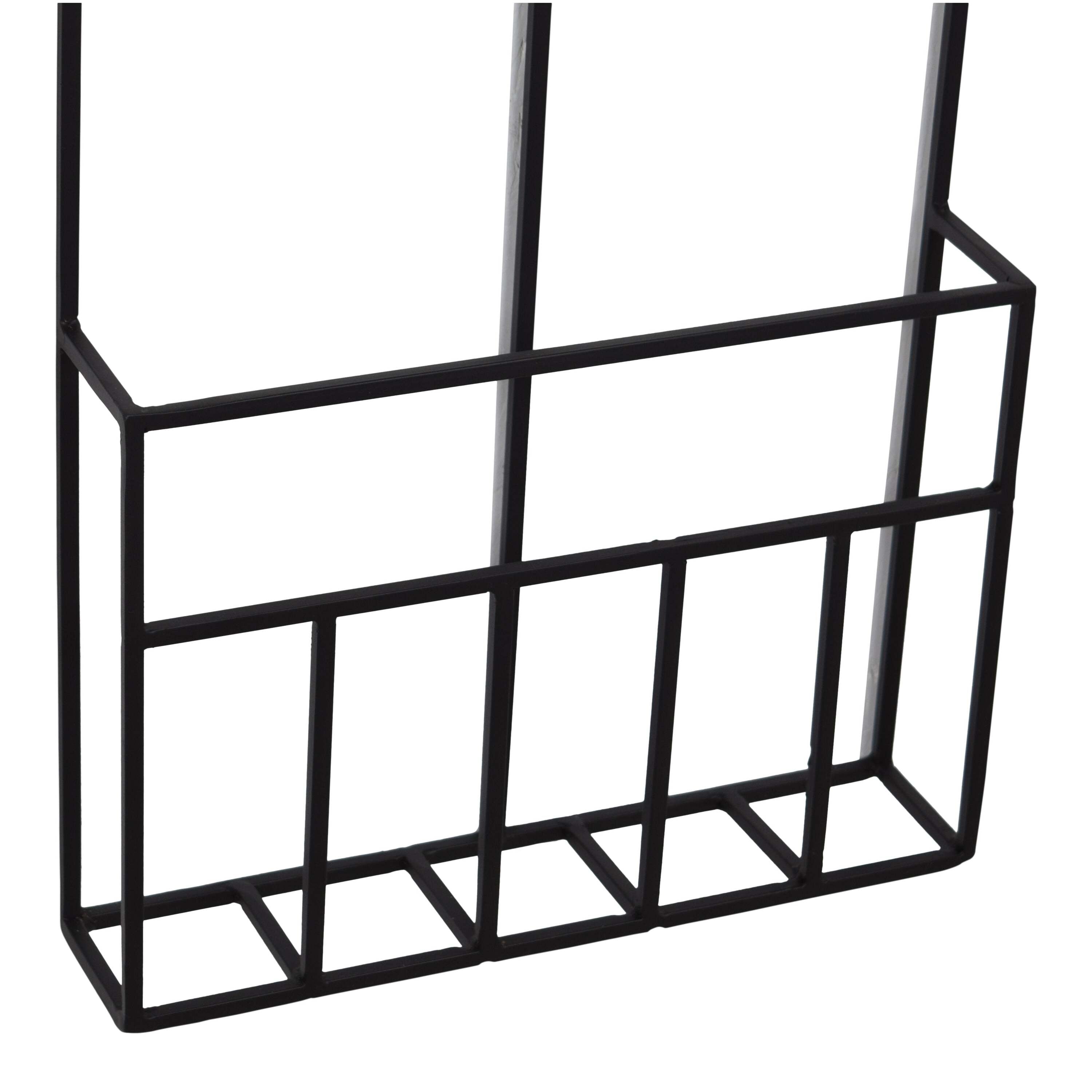 LOFT42 Maggy Tijdschriftenrek - Metaal - Mat Zwart - 3 Vaks