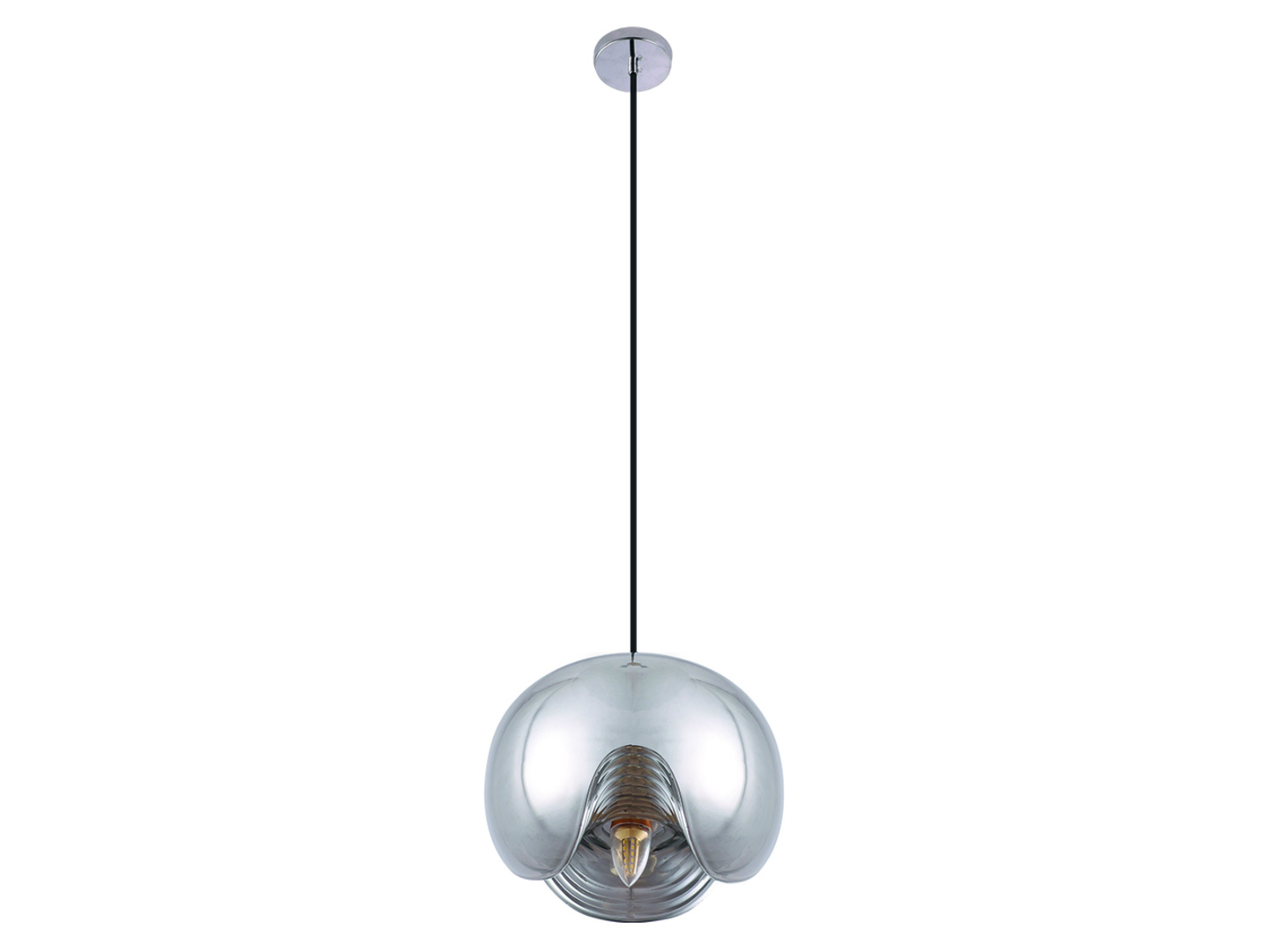 Lampa wisząca Cindy metalowa grafitowa
