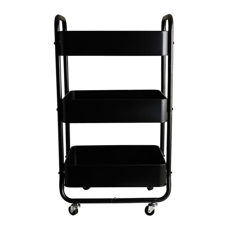 Keukentrolley - zwart - 44x30x78.6 cm