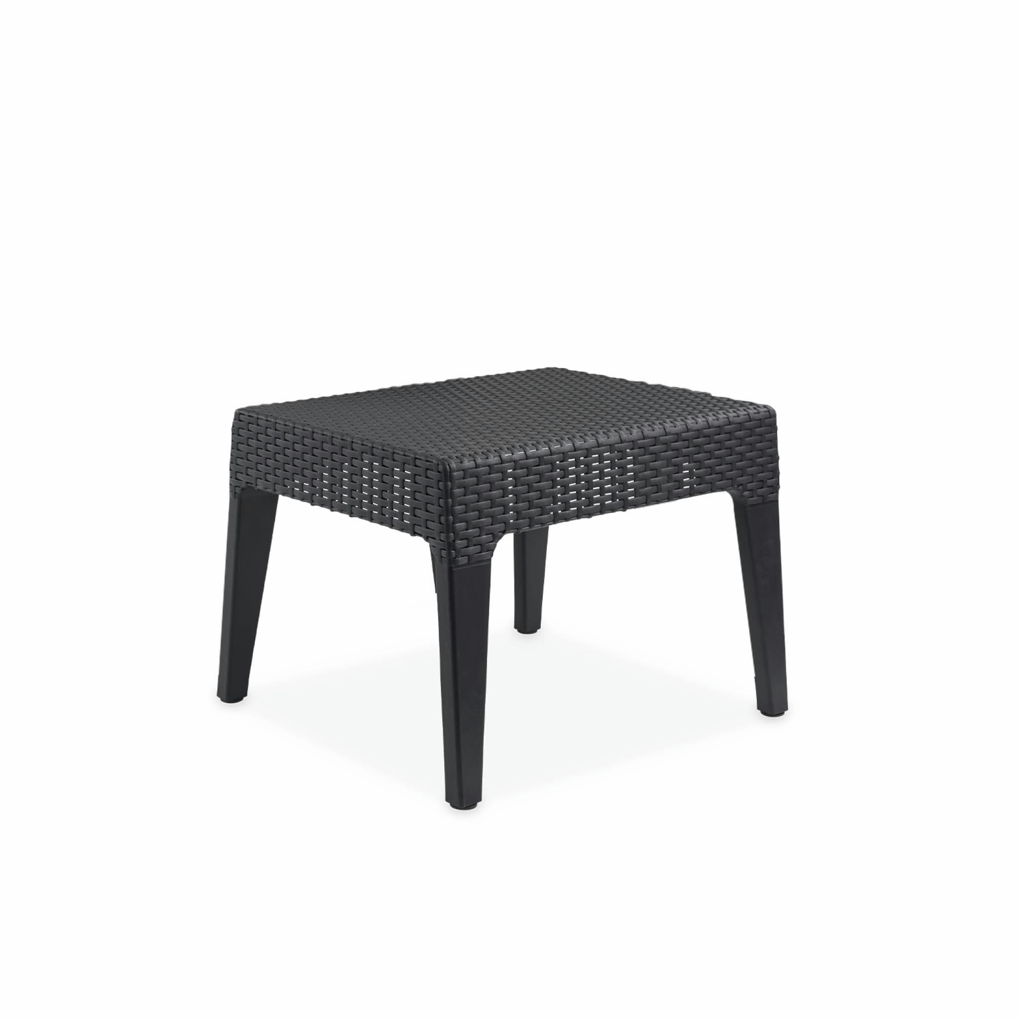 COLUMBIA 2 - Salon de jardin 2 places en résine plastique