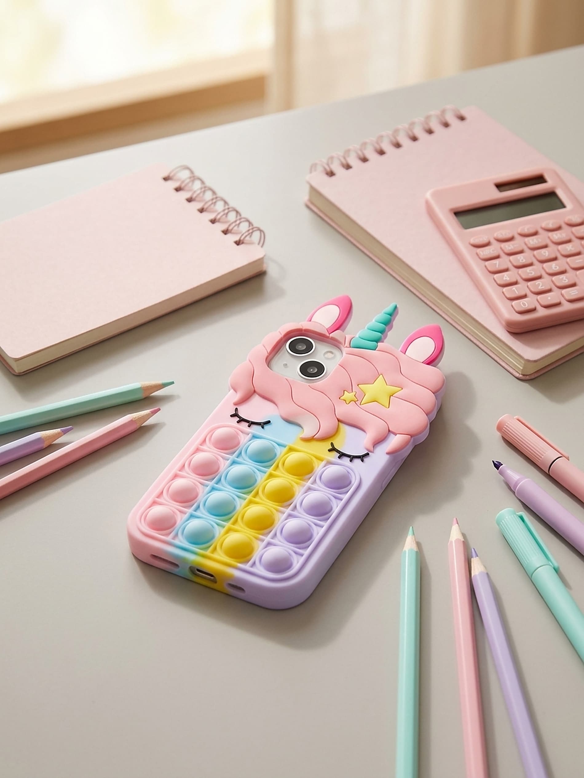 Etui na iPhone 15 z motywem jednorożca