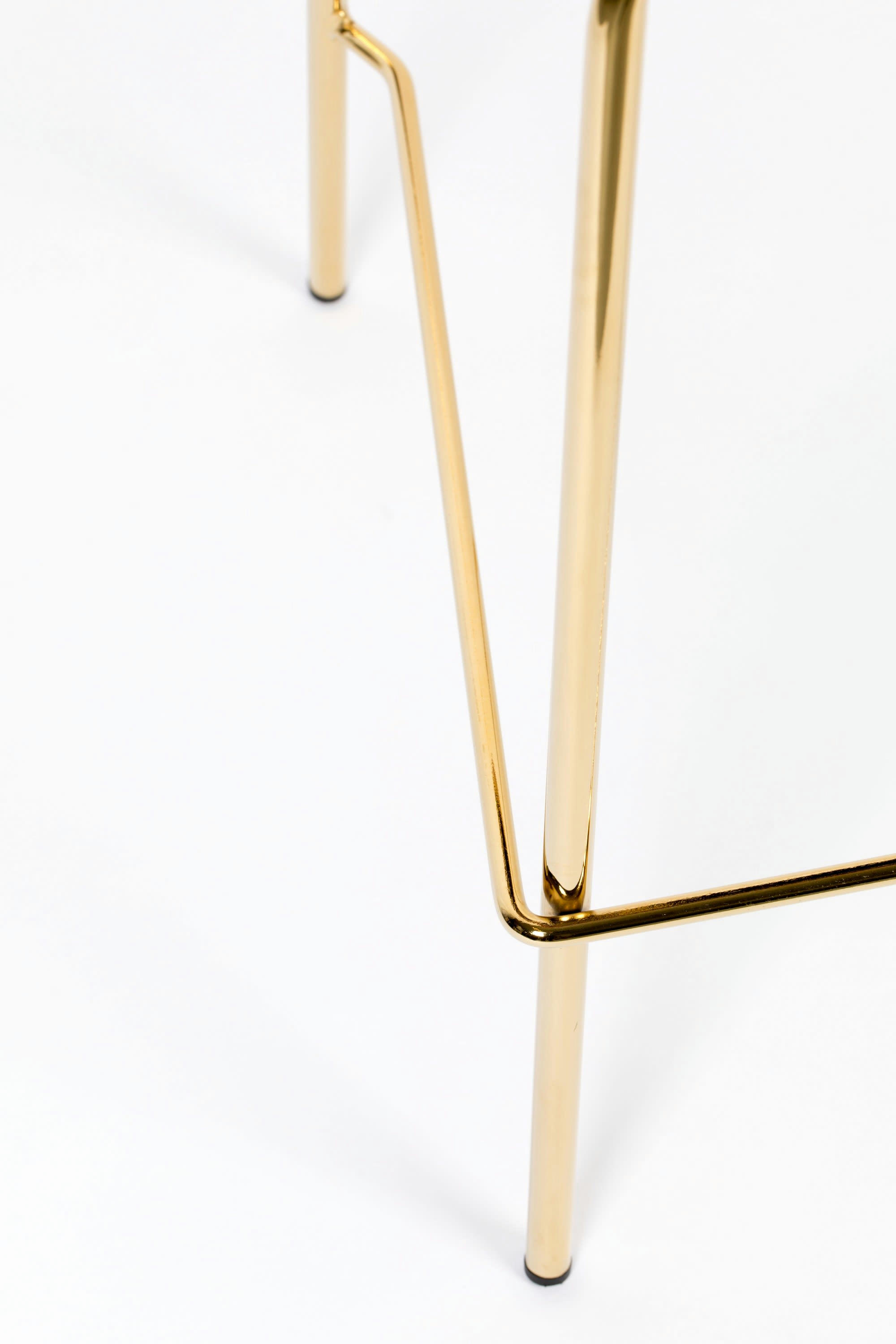 BELLAGIO - Tabouret  de comptoir en velours vert