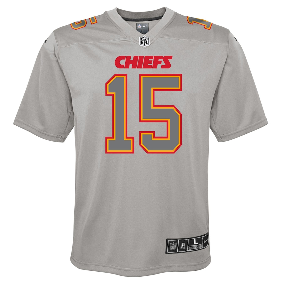 Patrick Mahomes Kansas City Chiefs Nike Youth Atmosphere Game Jersey - Gray
