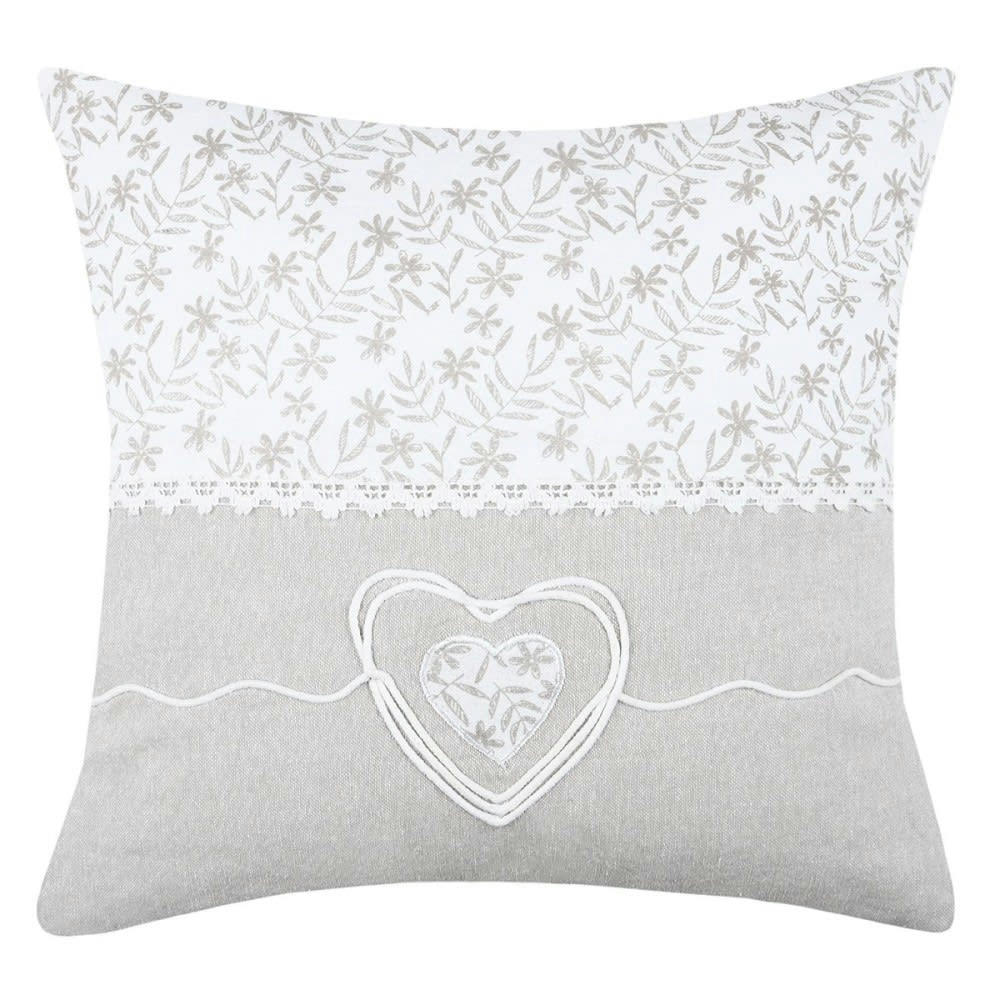- Coussin Blanc coton 40 X 40