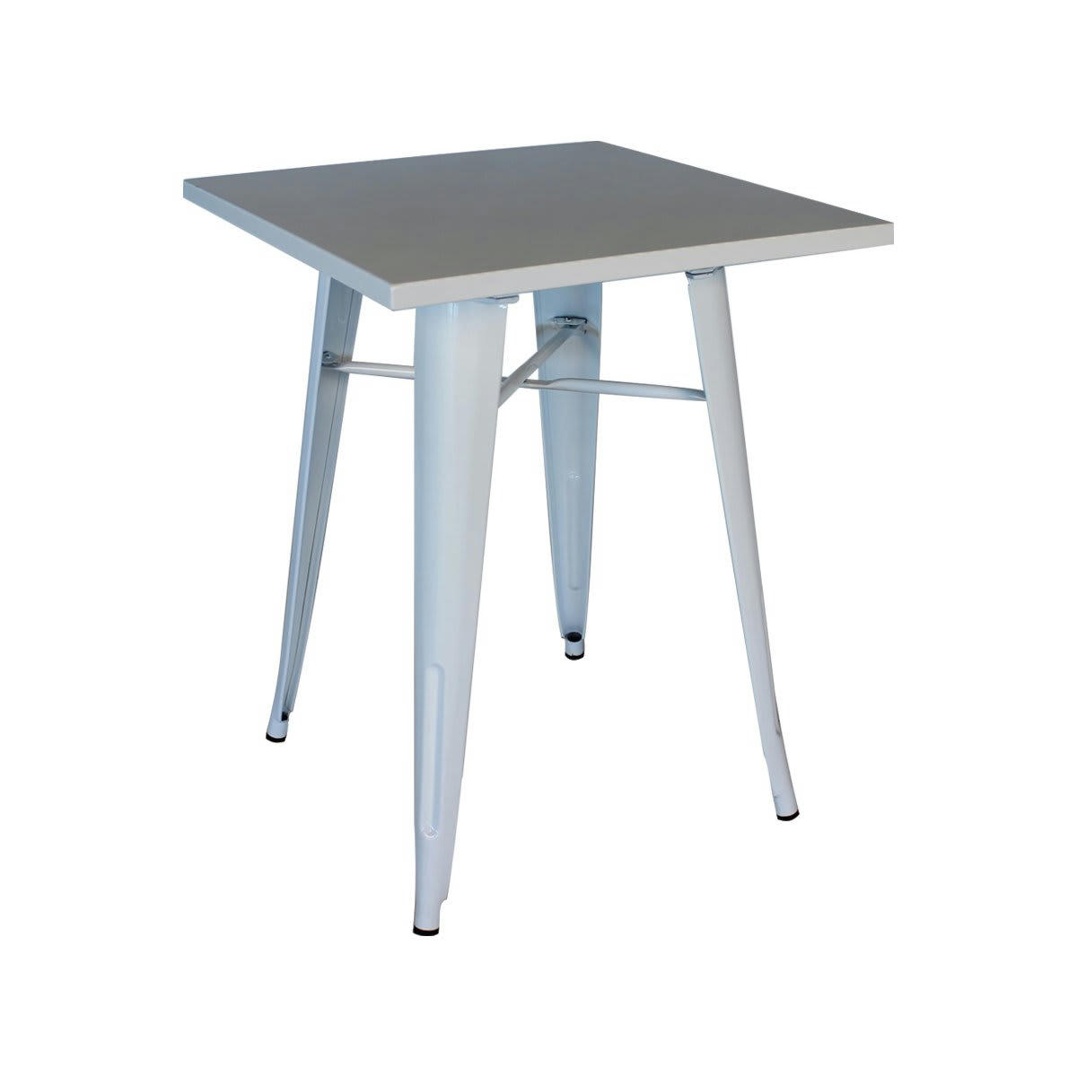 MONDI - Petite table en métal blanc