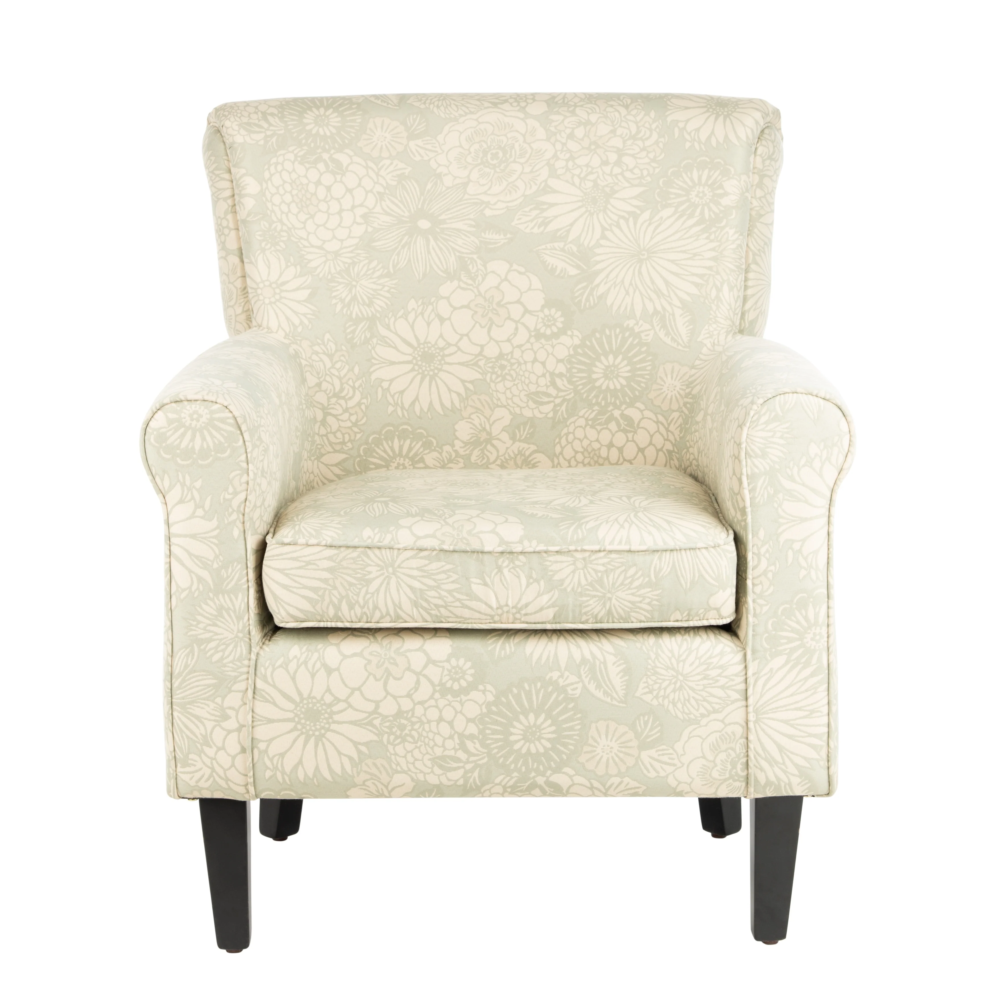 SAFAVIEH Gramercy Garden Motif Grey Club Chair - 30W x 33D x 32H