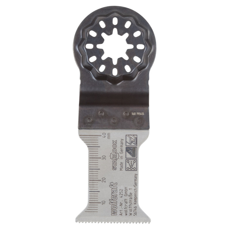 Lame de scie plongeante Starlock BIM pour bois et métaux non-ferreux 35 mm WOLFCRAFT