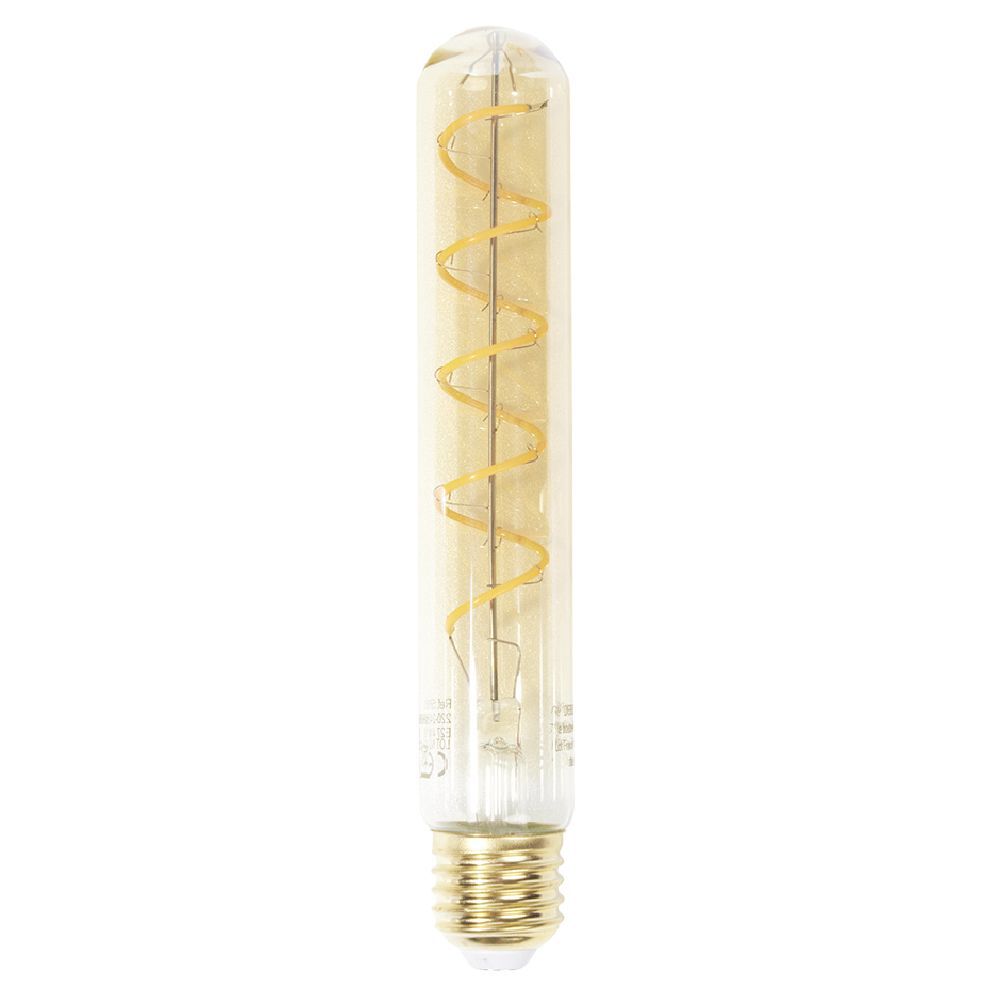 Ampoule déco ambrée tube E27