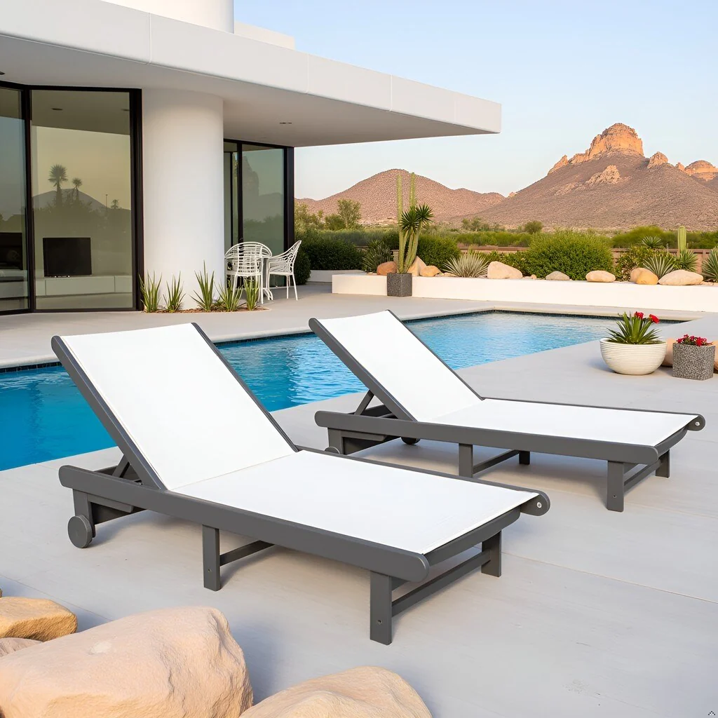 Venice HDPE Chaise Lounge, Set of 2 - Set of 2