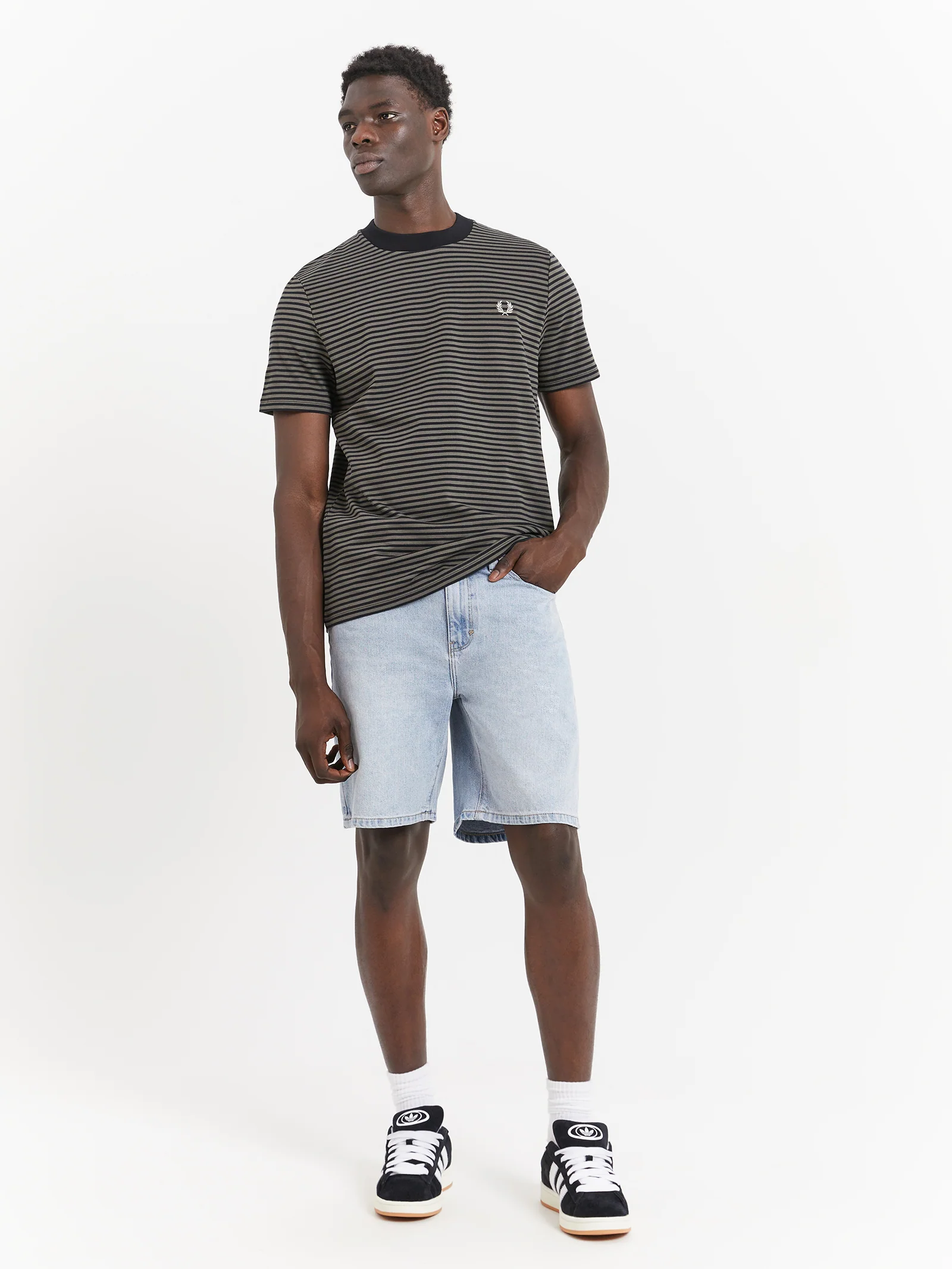 Fine Stripe Heavy Weight T-Shirt