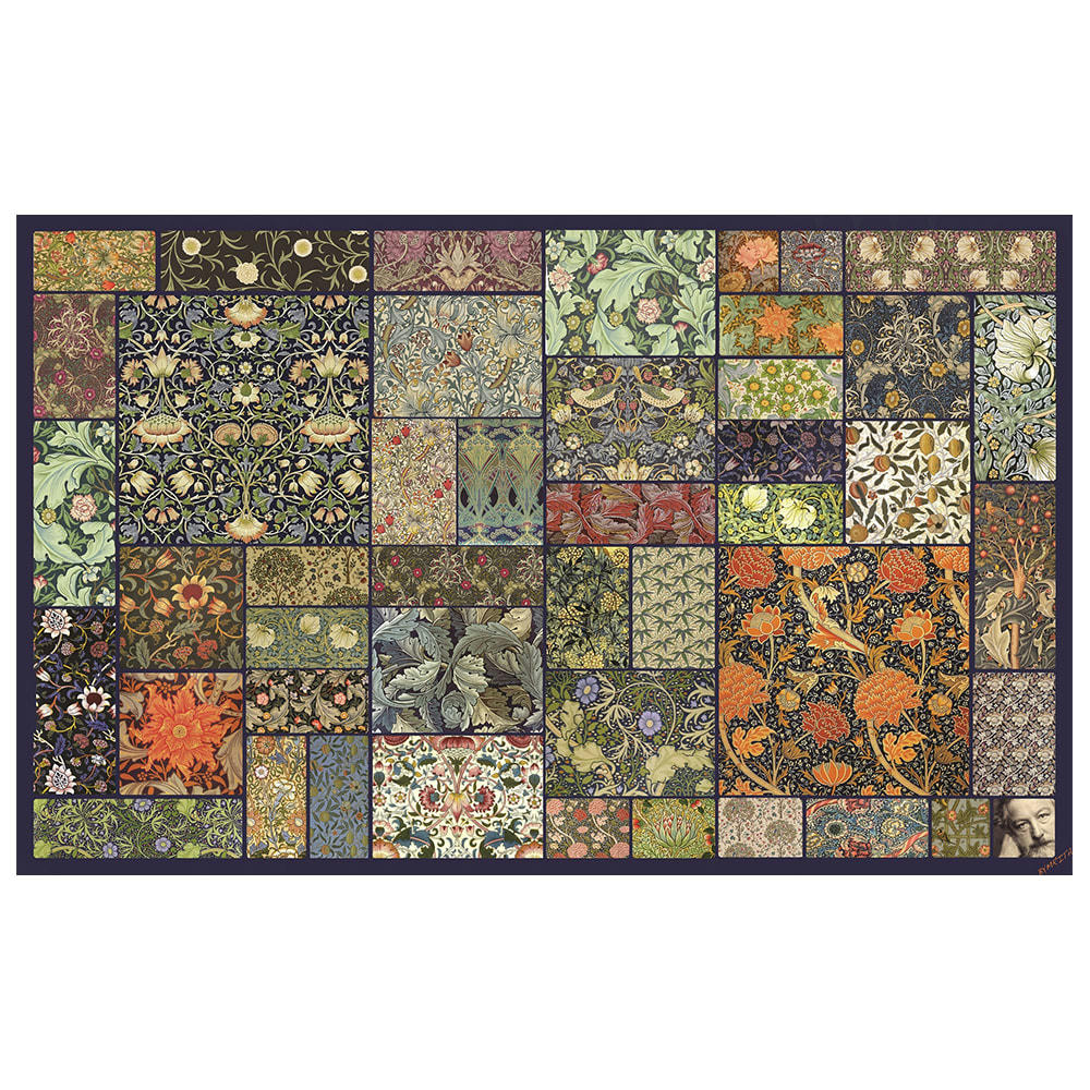 - Tableau impression sur toile William Morris 80x120cm