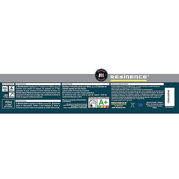 Bouche pores pour béton Résinence extérieur incolore mat 0,25L