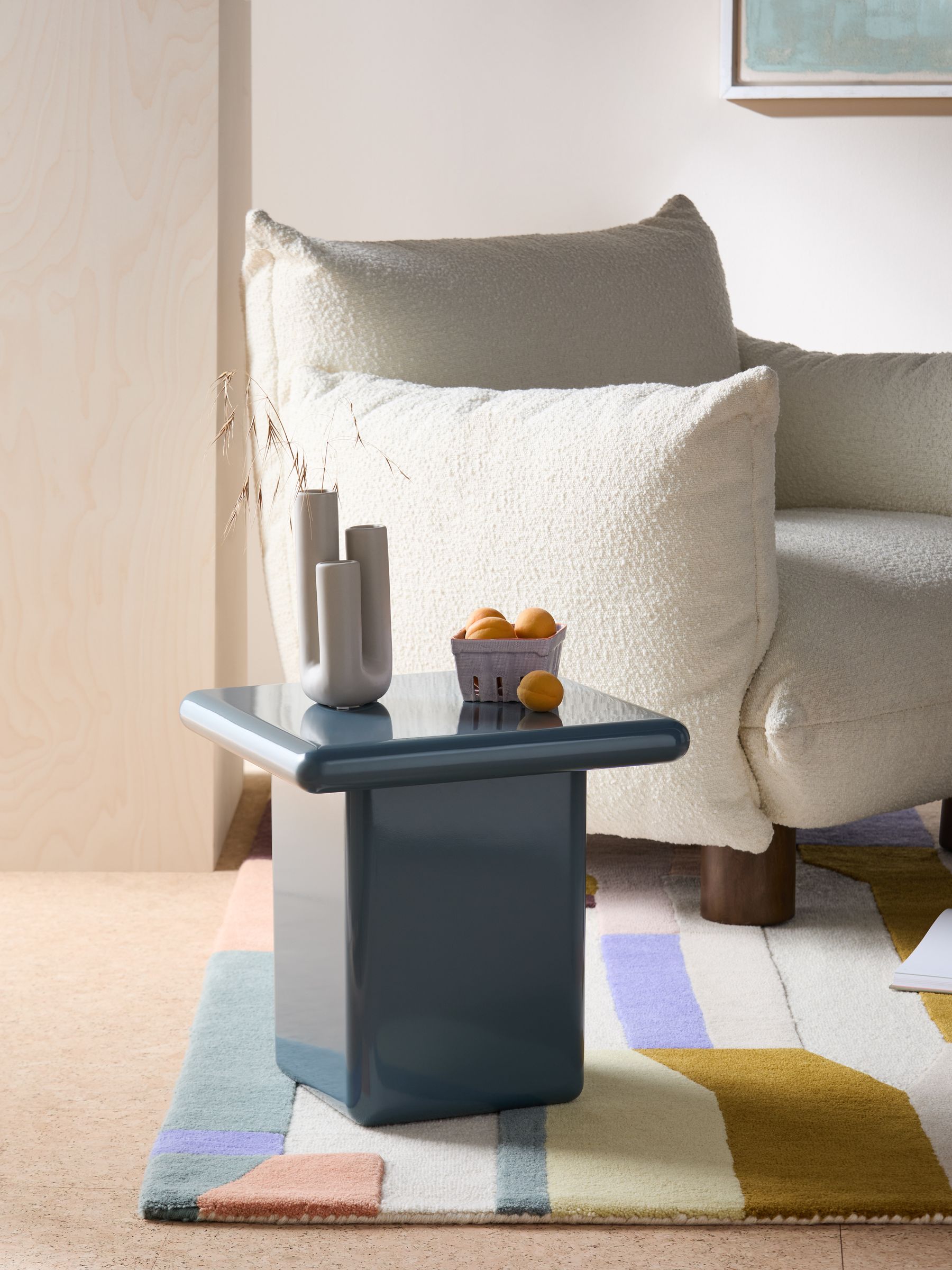 Lacey Side Table in Blue