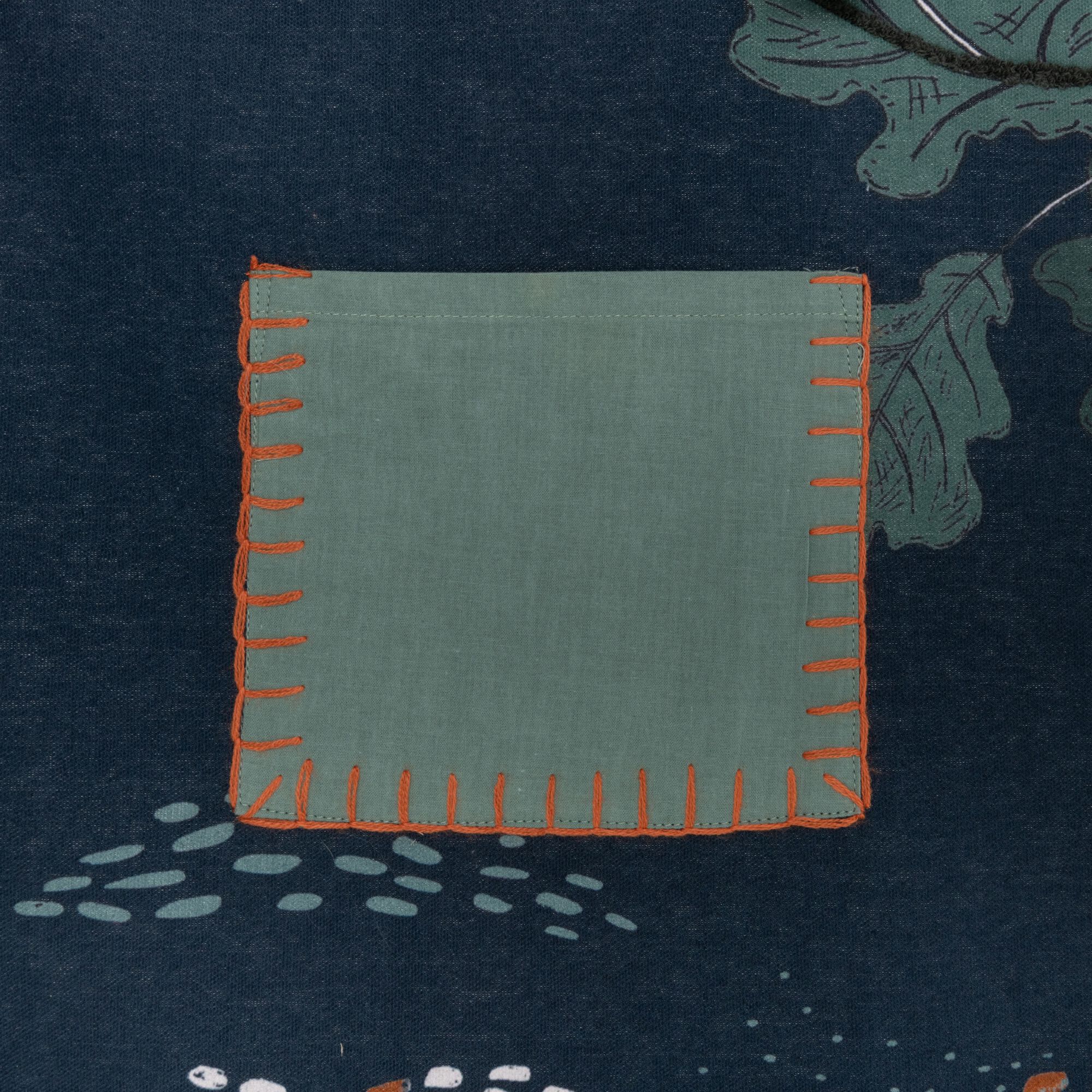 MAS - Tente de lit enfant à motifs sous-bois - bleu