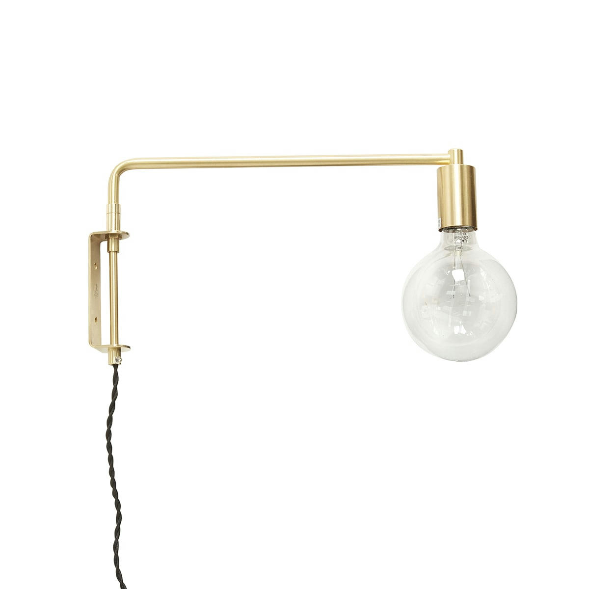 PYKE - Lampe murale avec ampoule en LED or