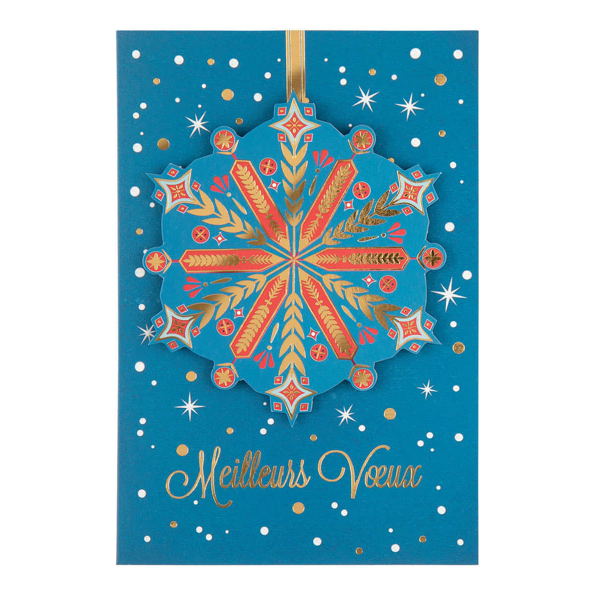 - Carte De Vœux Noël Chic Boule Etoile