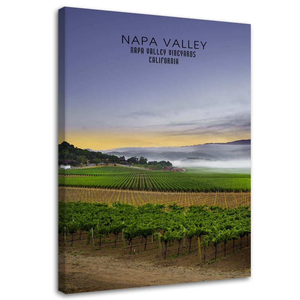Feeby Obraz na płótnie Napa Valley o świcie 40x60