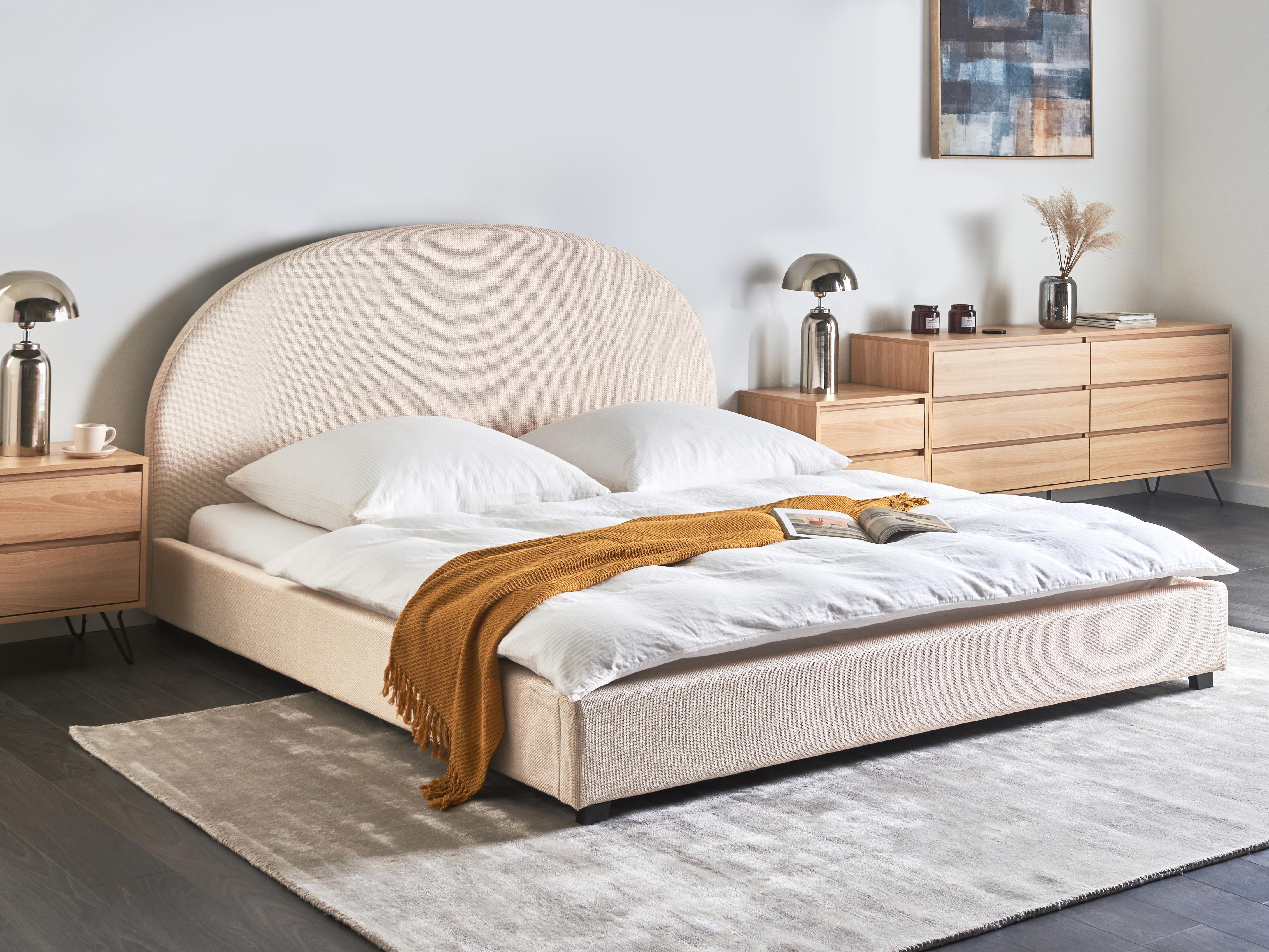 Bed Fabric VAUCLUSE 180 x 200 cm (EU Super King) Light Beige
