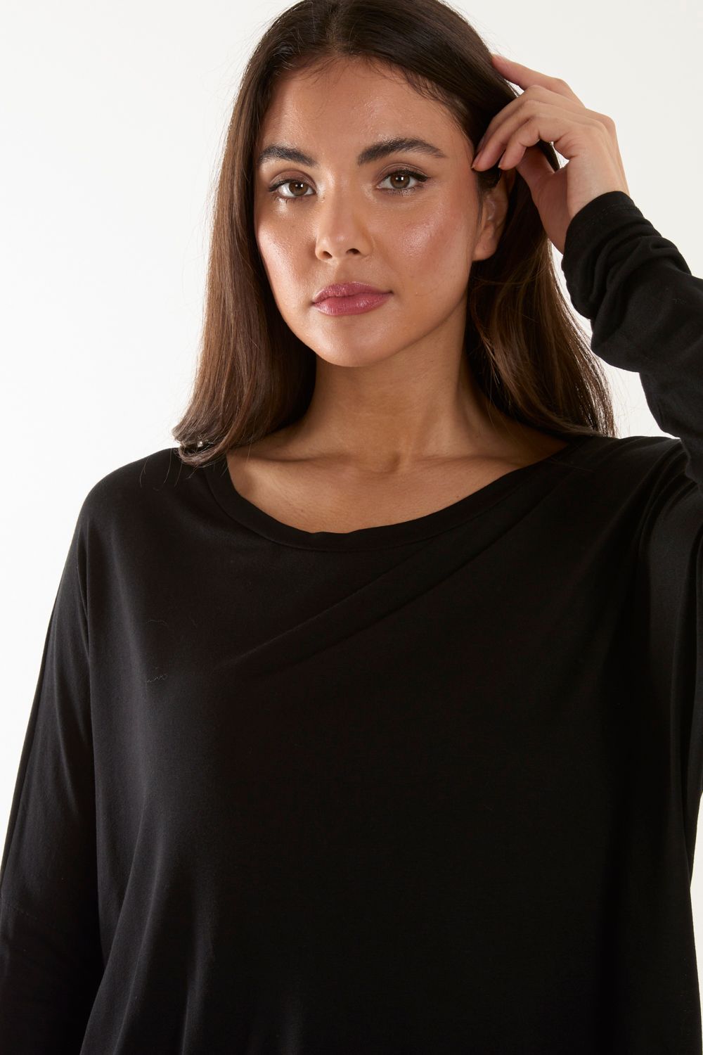 Blue Vanilla Batwing High Low Top
