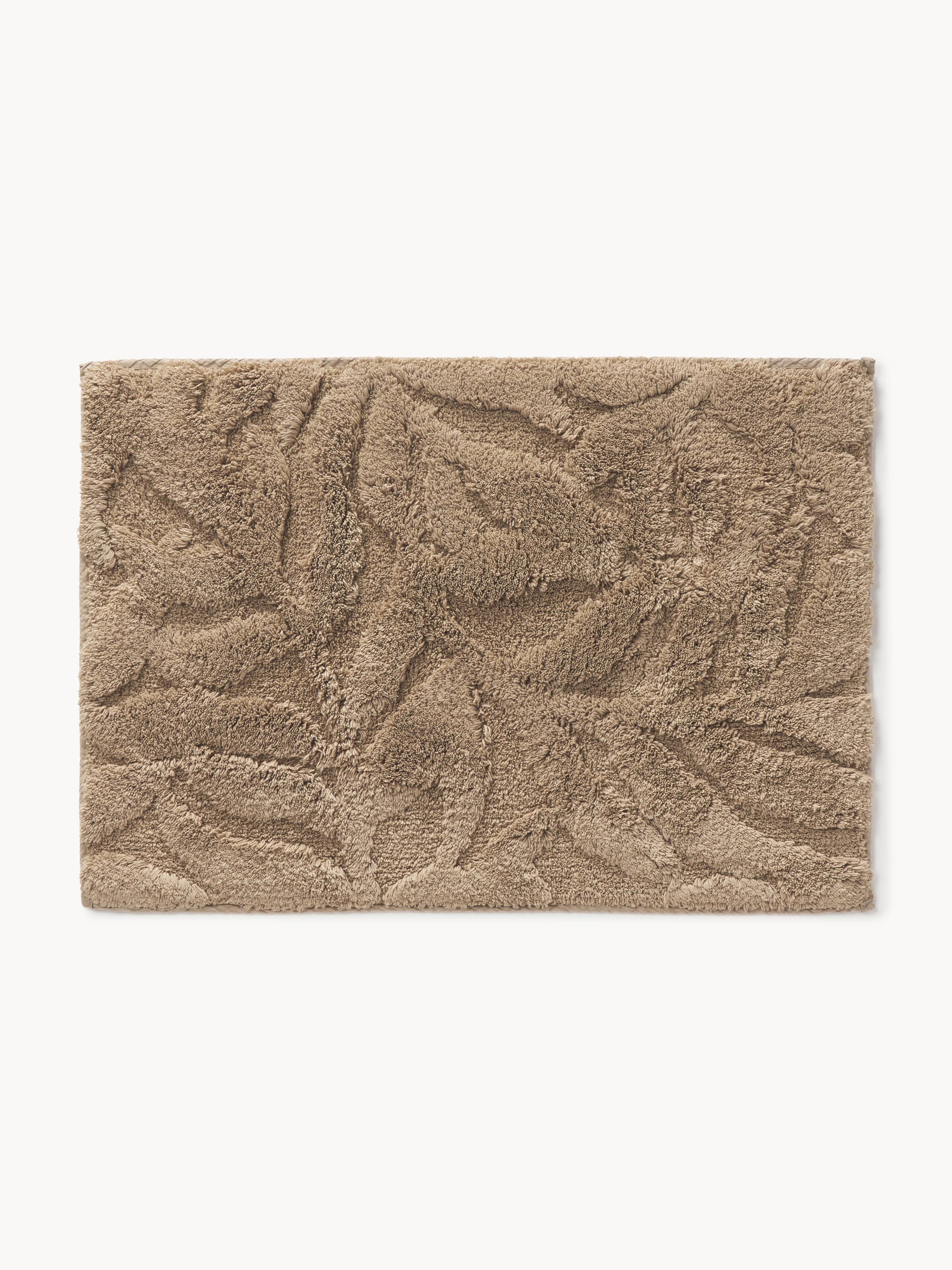 Hoch-Tief-Badematte Leaf, rutschfest
