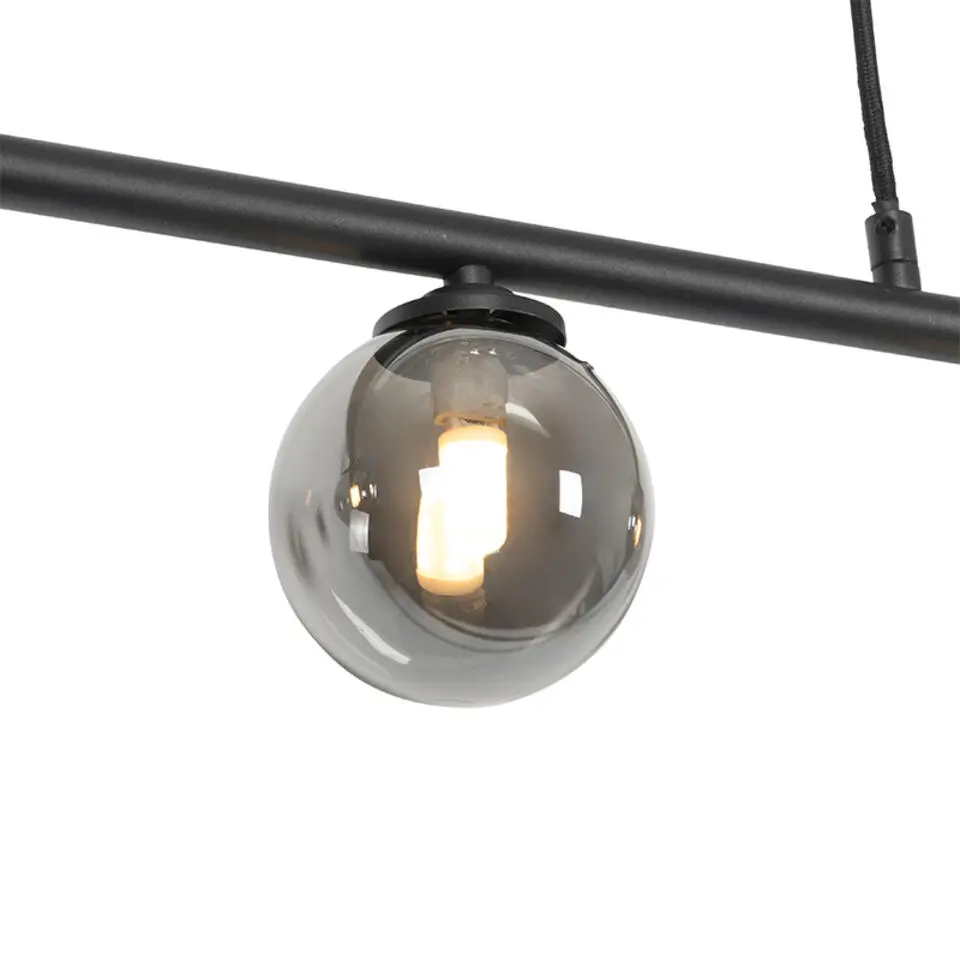 Qazqa hanglamp athens zwart g9