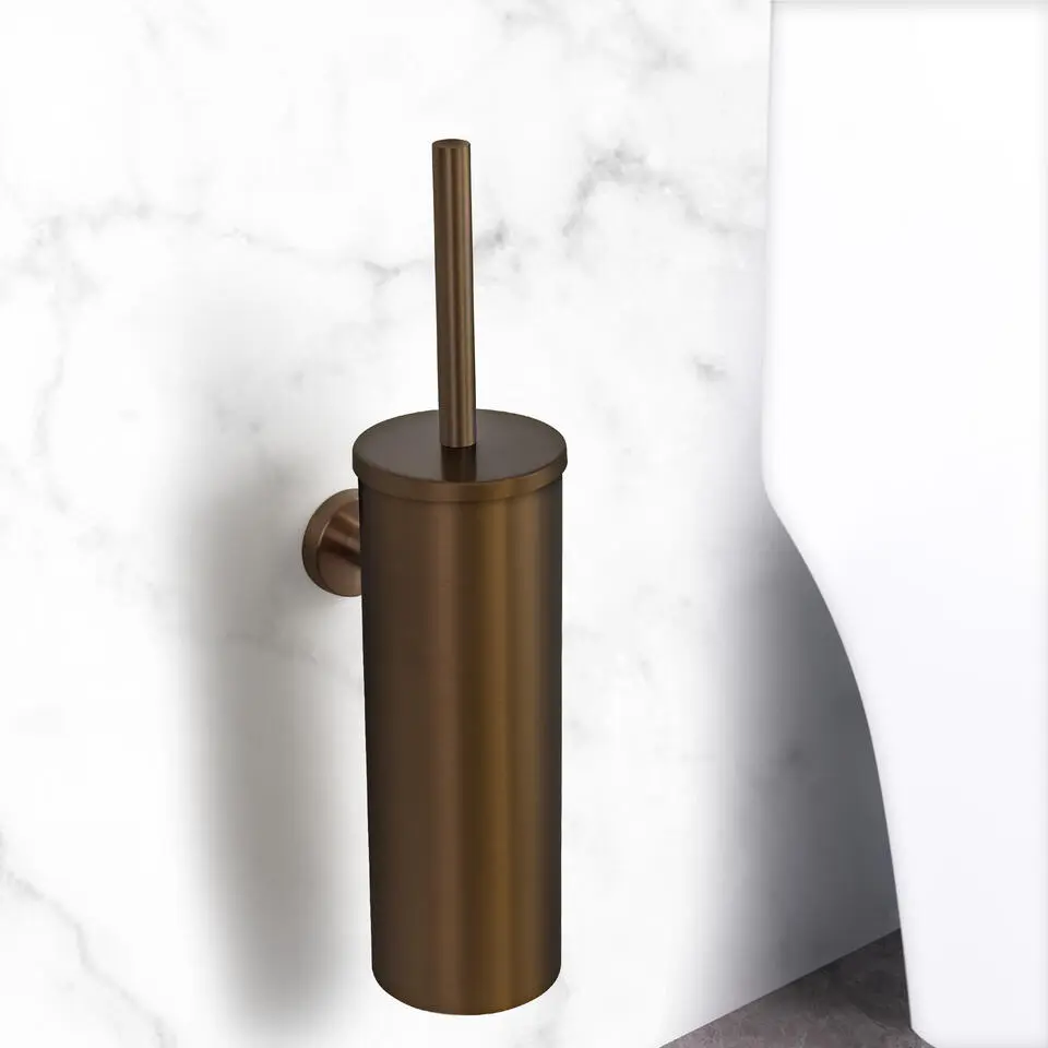 VDN Stainless Toiletborstelhouder - Koper - RVS - Hangend