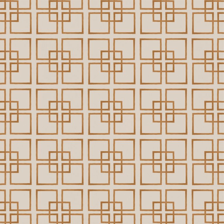 Catchii Behang Golden Square Ocher Orange