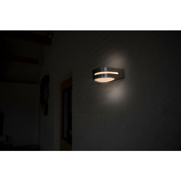 LED-Außenwandleuchte »fancy«, edelstahlfarben, inkl. Leuchtmittel, Breite: 14 cm
