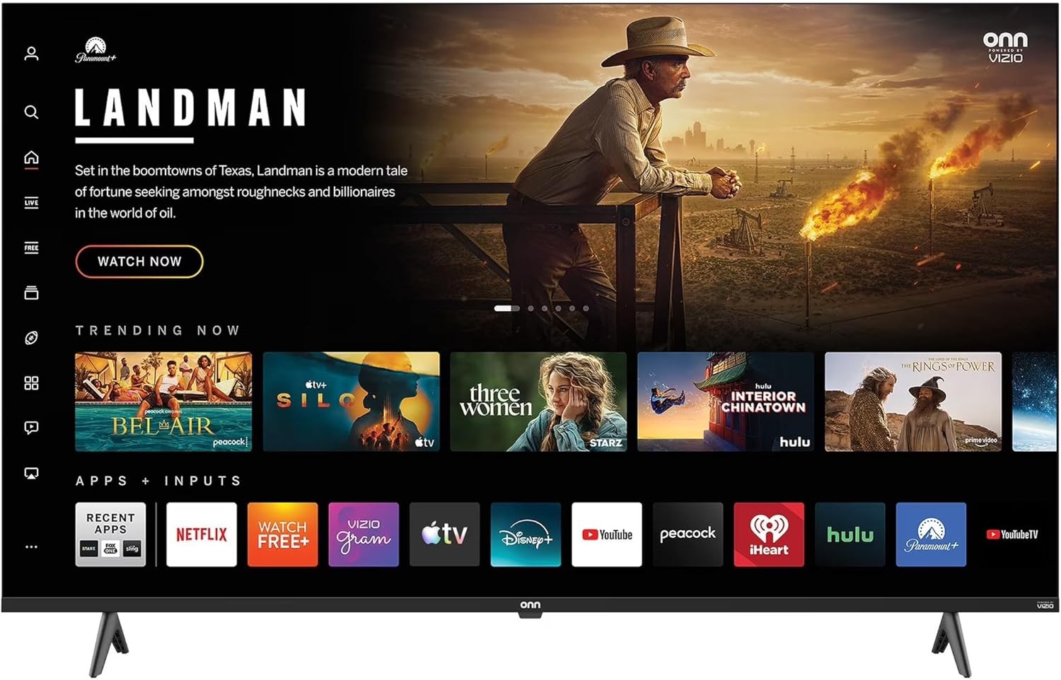 VIZIO Onn 32S2V1 32 Class (720p) HD Powered Smart, Fast Streaming, & Compatible with Apple AirPlay, Google Home, and Alexa (Renewed)