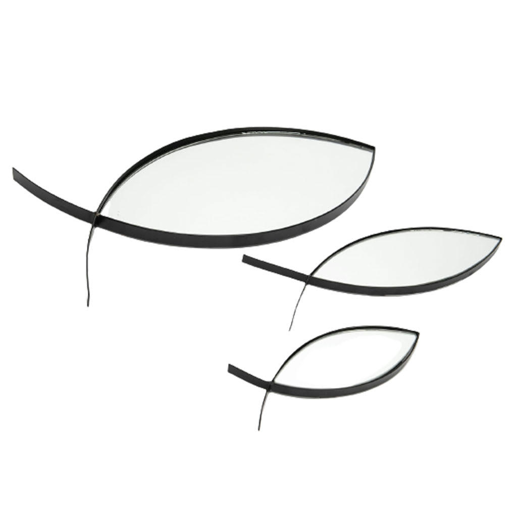 - Miroir poisson petit modèle en métal  multicolore