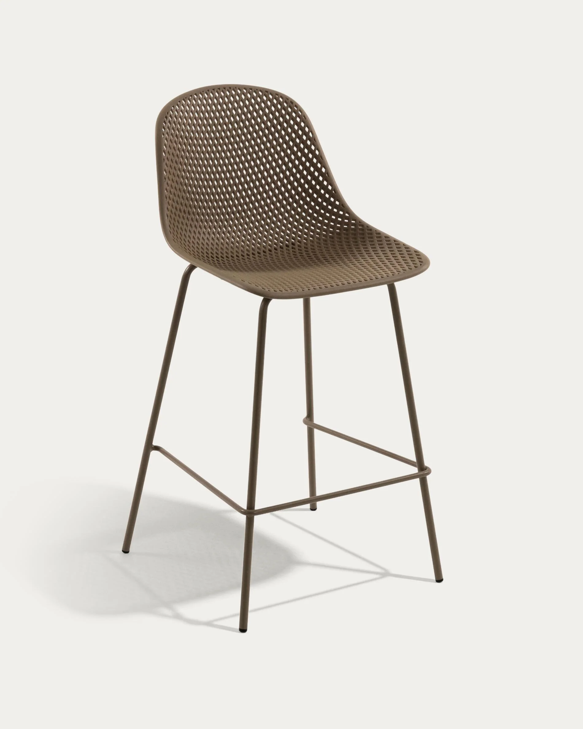 Beige Quinby stool height 75 cm