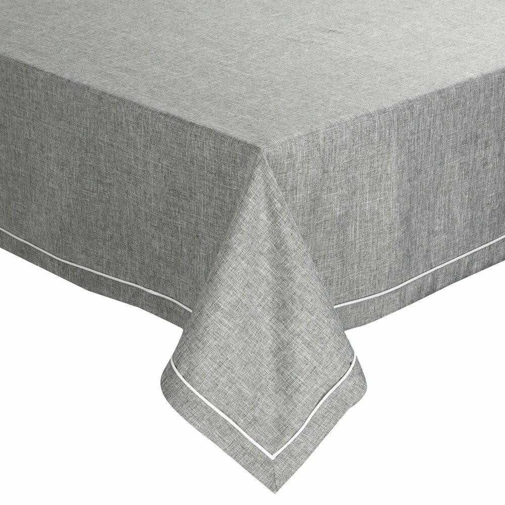 Obrus MEGI popielaty 140x220 cm elegancki ozdobny