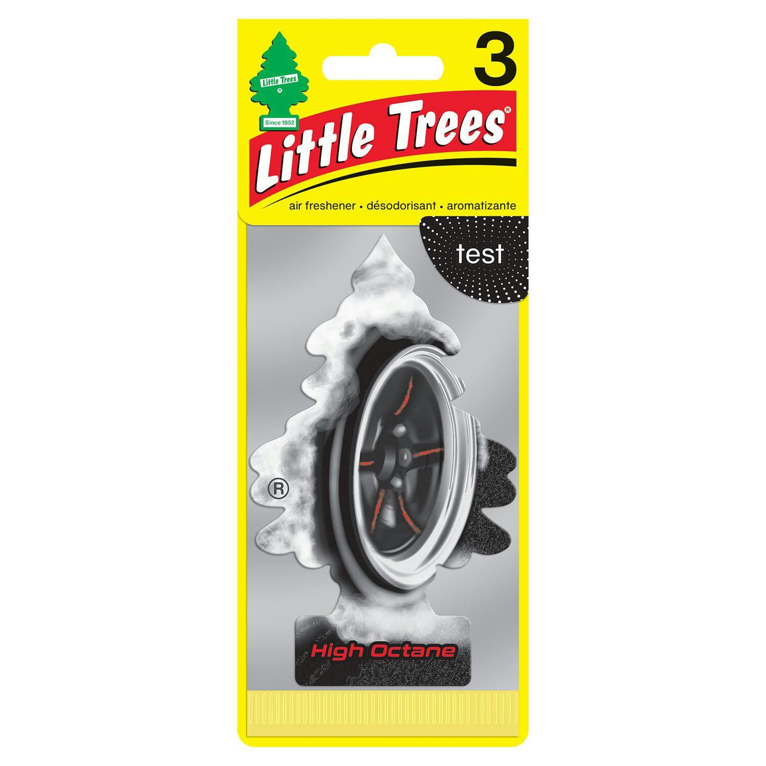 Little Trees High Octane Hanging Car Air Freshener, 3-pk